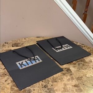 KITH Black Shopping Bag, Set of 2